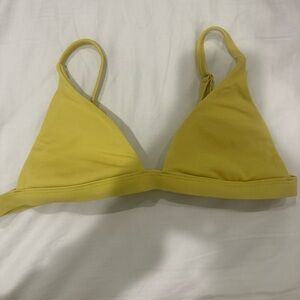 Yellow Triangle Bikini Top